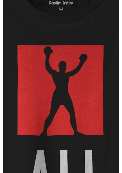 Muhammed Ali Box The Skill Baskılı Tişört Unisex T-shirt 001