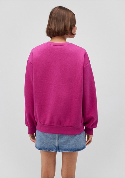 Mavi - Mavi Logo Baskılı Pembe Sweatshirt 1611656-70943 Pembe