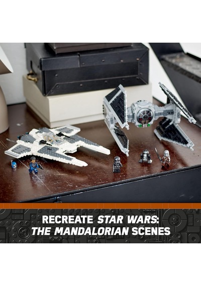 Star Wars Mandalorian Fang Fighter Vs. Tıe Interceptor 75348 Yapı Oyuncak Seti, 9 Yaş Ve Üzeri Hayranlar İçin Mükem