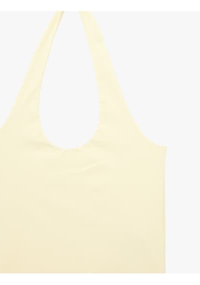 Koton Halter Yaka Kolsuz Pamuklu Crop Bluz Sarı 6sal30055ık Koton Halter Yaka Kolsuz Pamuklu Crop Bluz Sarı 6sal30055ık