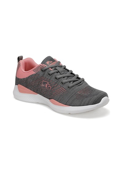 Lumberjack Kadın Gri Pembe Sneaker Memory Taban Yürüyüş Spor Ayakkabısı Gri
