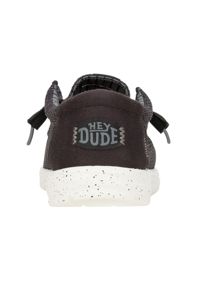 Hey Dude Wally Stretch Sox Erkek Günlük Ayakkabı-33144 SİYAH-BEYAZ