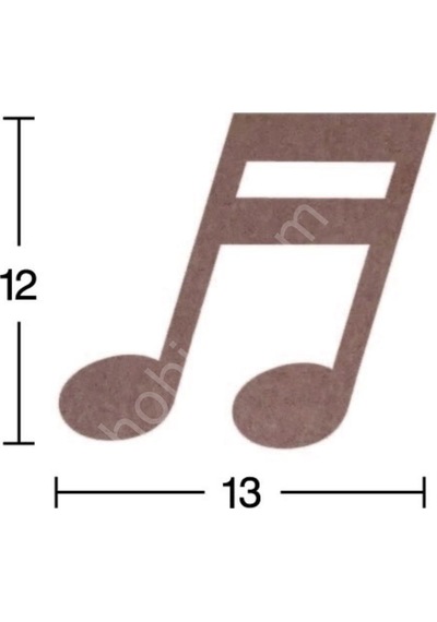 Nota Ahşap Obje 18 Mm H-92