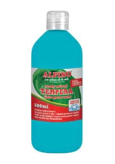 Dm-000020 Tempera 500ml Suluboya Turkuaz Karışık Çok Renkli