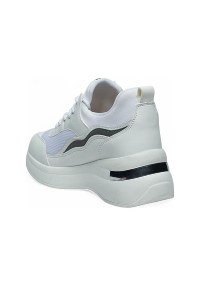 Flet 327-25 Deri Anorak Anatomik Kadın Sneaker Beyaz