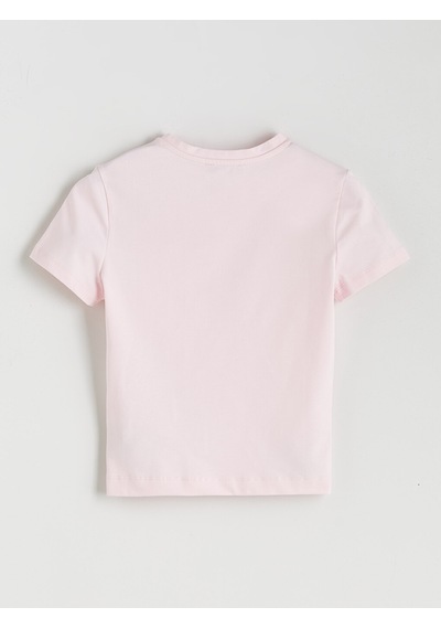 Lcw Vision Pembe Bisiklet Yaka Kadın Body