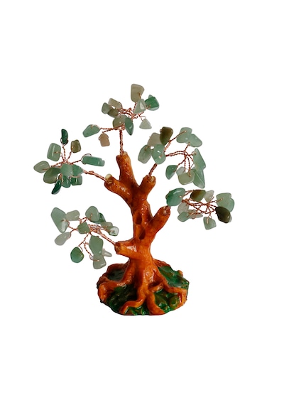 Doğal Yeşim Taşlı Hayat Ağacı - El Yapımı Feng Shui Dekor 16x14