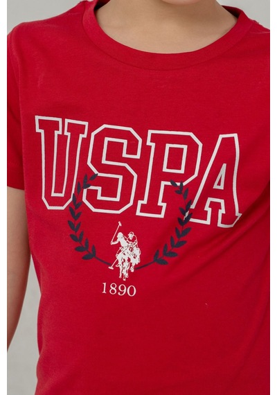U.S. Polo Assn. Erkek Çocuk Kırmızı Bermuda Takım Us2471-c-v1