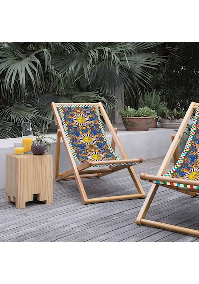 Bluehomeconcept Adawall Renkli Katlanabilir Şezlong