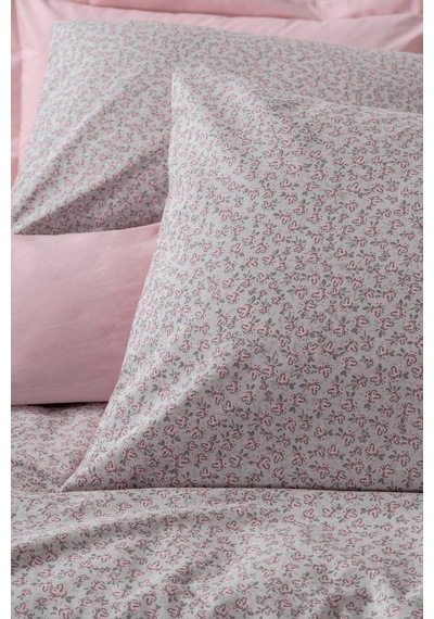 Cotton Box Petite Çift Kişilik Lastikli Çarşaflı Nevresim Takımı Otis Pembe