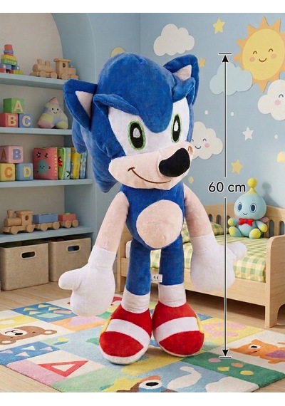Peluş Sonic 60 Cm Koyu Mavi