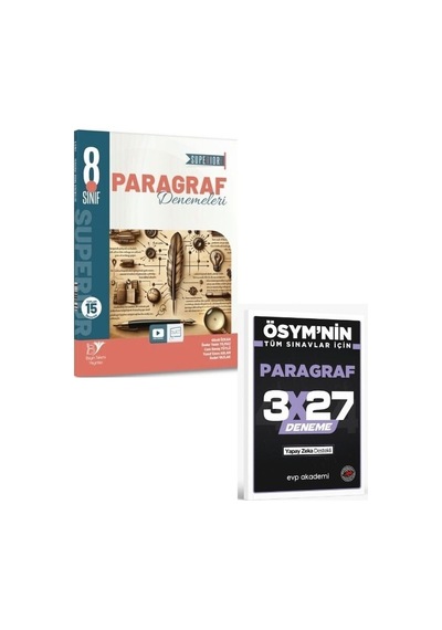 Beyintakımı 2027 8. Sınıf Lgs Paragraf Superıor 15 Li Deneme+ Evp Akademi Paragraf