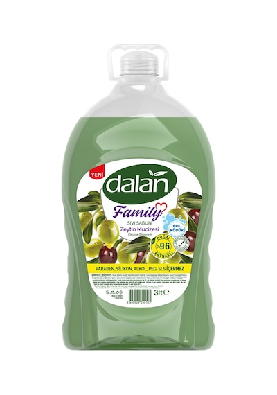 Dalan Sıvı Sabun Zeytin Yaglı 3 Lt X 4 Adet