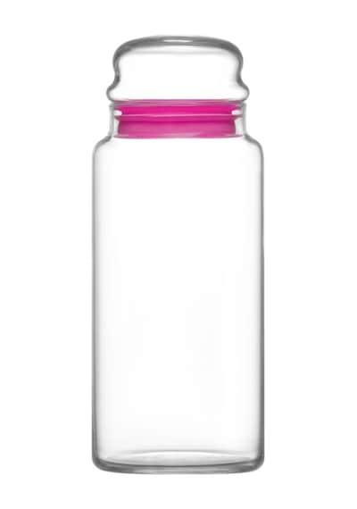 Lav Sera Cam Kavanoz 2'li Büyük Boy 1400 ml PembeCam Kapaklı (Erzak Saklama Kavanozu )