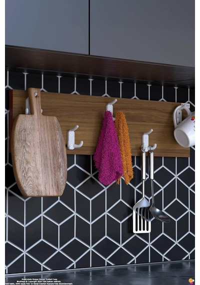 Geyik 15 Kancalı Mutfak Askısı 3'lü Set 71,4x19 Cm - Şık Tasarım, Çok Amaçlı Düzenleyici Ve Yer Tasarrufu 75 Cm Geyik 15 Kancalı Mutfak Askısı 3'lü Set 71,4x19 Cm - Şık Tasarım, Çok Amaçlı Düzenleyici Ve Yer Tasarrufu 75 Cm