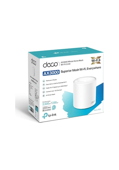 Tp-link Deco X50 1-pack , Ax3000 Tüm Ev Mesh Wifi 6 Sistemi