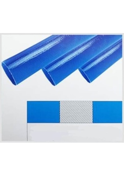 Bestpump 5" Pvc Örgülü Layflat Yassı Bez Salma Sulama Hortumu-100mt