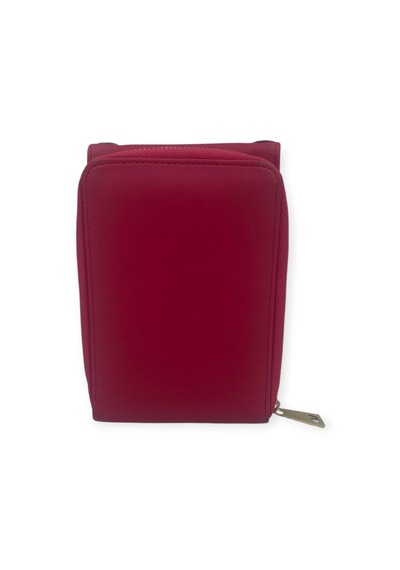 Ollbag Ol-1093i Kadın Zincir Askılı Mini Çanta Cüzdan Bordo - Kırmızı