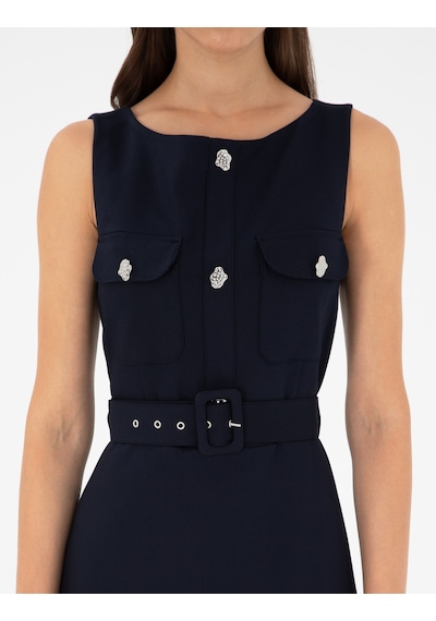 Pierre Cardin Kadın Lacivert Elbise Dokuma 50292893-vr033 Lacivert