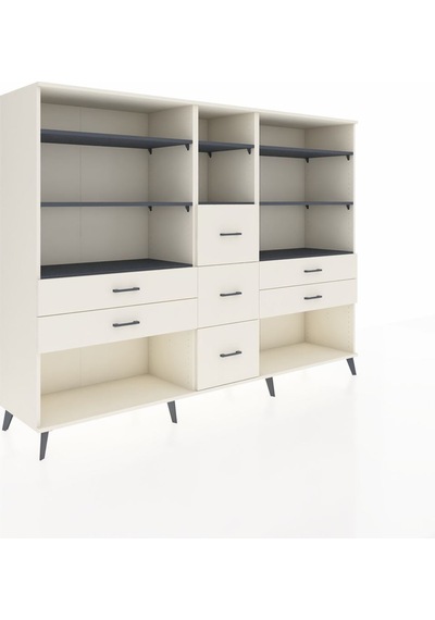 Hyperion Dolap 8 Raflı 7 Çekmeceli 220x44x163 Aytaşı-antrasit/ay Aytaşı-antrasit/aytaşı Hyperion Dolap 8 Raflı 7 Çekmeceli 220x44x163 Aytaşı-antrasit/ay Aytaşı-antrasit/aytaşı