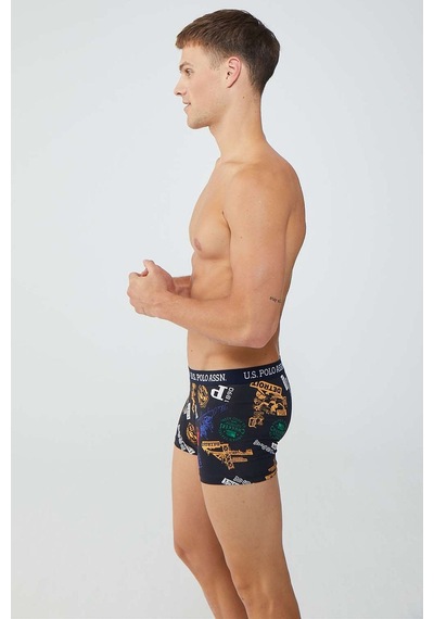 U.S. Polo Assn. U.s Polo Assn. 80476 Erkek 2'li Boxer-lacivert&baskılı Lacivert