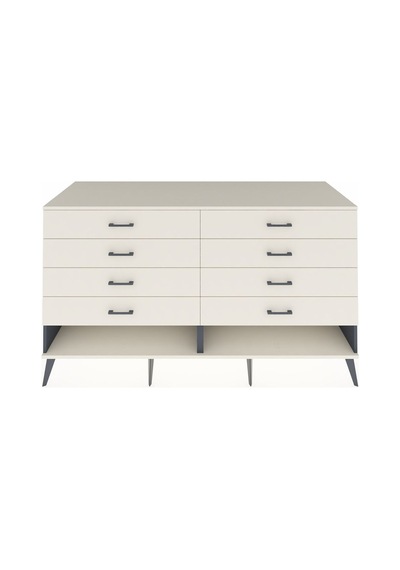 Kronos Konsol 8 Çekmeceli 176x59x99 Antrasit-aytaşı Antrasit-aytaşı