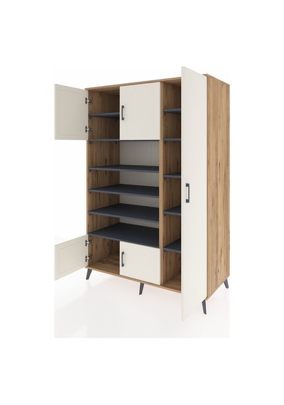 Kronos Dolap 11 Raflı 5 Kapaklı 132x59x195 Çam-aytaşı/antrasit Aytası/antrasıt - Atlas Çam Kronos Dolap 11 Raflı 5 Kapaklı 132x59x195 Çam-aytaşı/antrasit Aytası/antrasıt - Atlas Çam