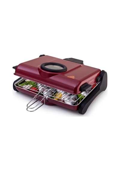 Ab661 1200 W Bordo Elektrikli Izgara, Kokusuz Ve Dumansız Mangal, Barbekü Diğer