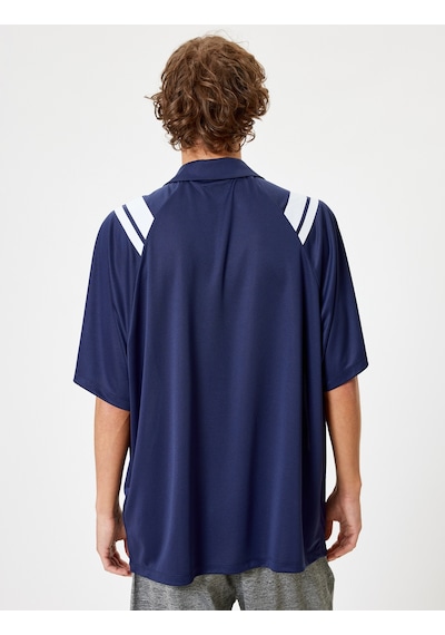 Koton Oversize Spor Tişört Kolej Baskılı Polo Yaka Kısa Kollu Lacivert 4sam10180nk Lacivert Koton Oversize Spor Tişört Kolej Baskılı Polo Yaka Kısa Kollu Lacivert 4sam10180nk Lacivert
