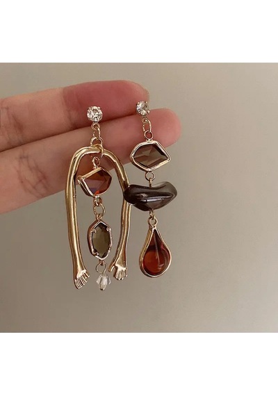 Girift Vintage Vallia 6 Adet Gold Küpe Seti Gold