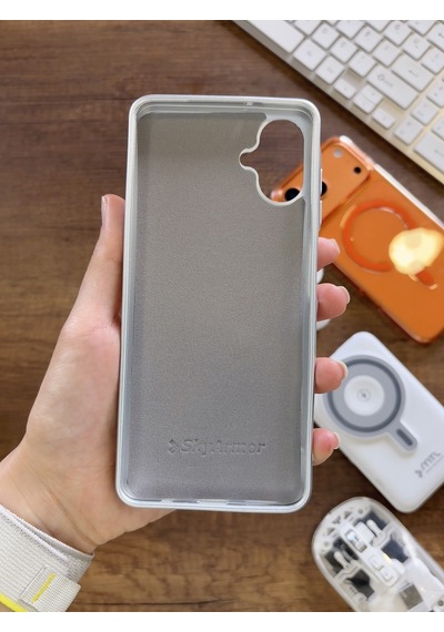 Samsung A07 Uyumlu Kadife İç Yüzey Tasarımlı Taşlı Işıltılı Parlak Pırlanta Kılıf Dia Plus Gümüş