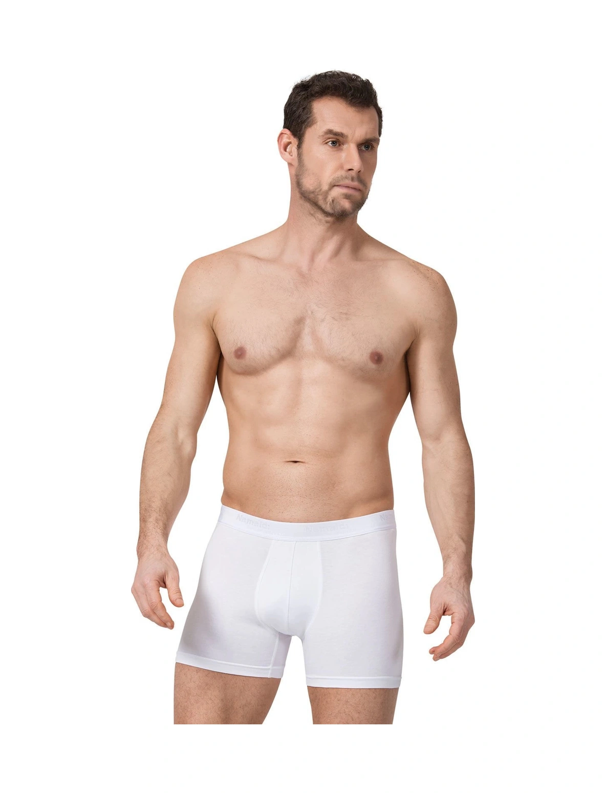 Namaldı 128 Erkek Likralı Boxer Külot Siyah