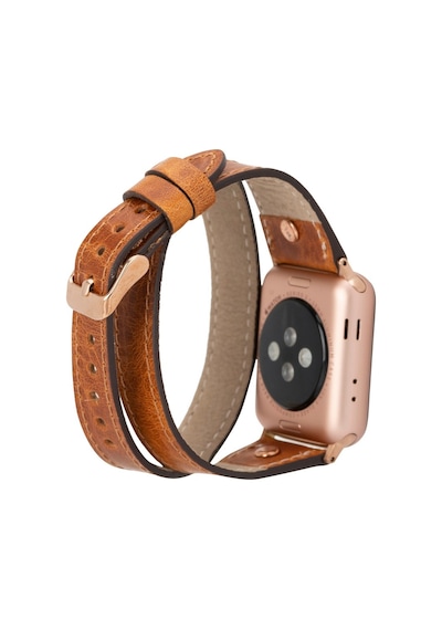 Apple Watch Uyumlu Deri Kordon 42-44-45mm Slim Dt Rt V18