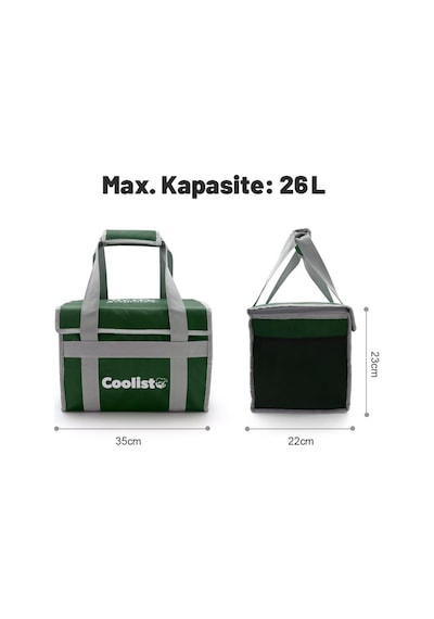 Coolist Cl26g 26 Litre Katlanabilir Termos Bez Çanta / Buzluk Çok Renkli