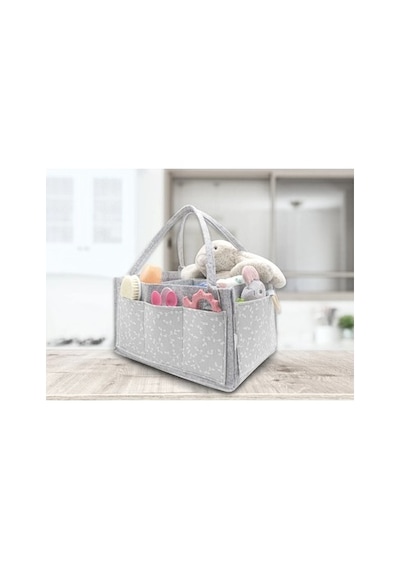 Keçe Anne Bebek Bakım Çantası 22x34 Cm Fonksiyonel