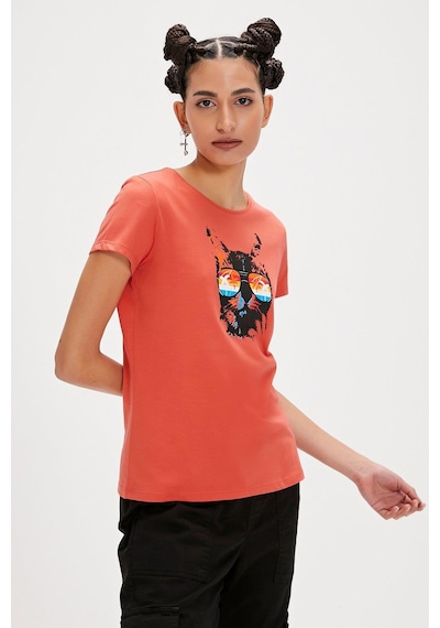 Bad Bear Cathy Kadın Tişört-5601 Ginger Çok Renkli