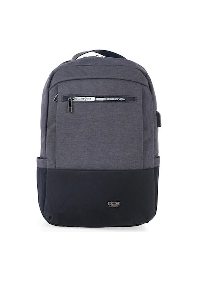 Ççs 51481 Laptop Bölmeli Çekçek Askılıklı Ter Önleyicili Koyu Gri Sırt Çantası Gri