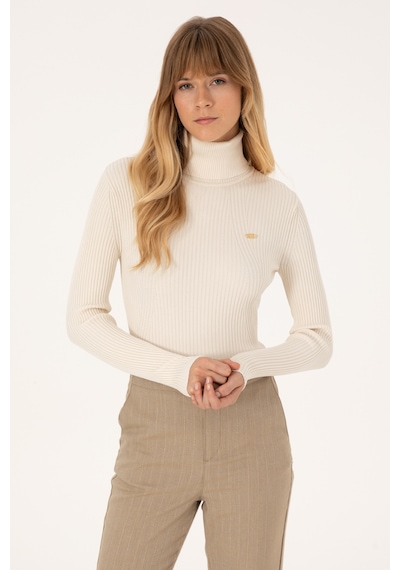 U.S. Polo Assn. Kadın Krem Kazak 50314756-VR071