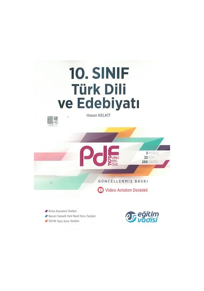 Eğitim Vadisi 10. Sınıf Türk Dili Ve Edebiyatı Güncel Pdf Planlı Ders Föyü