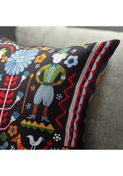 Trattkaktus Çok Renkli 50x50 Cm Kırlent Kılıfı - 90617932 Ikea Alacalı