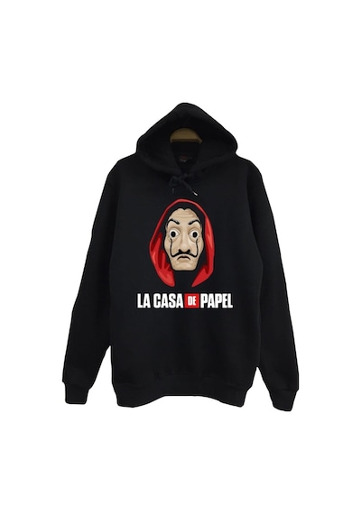 Çocuk Sweatshirt La Casa De Papel Baskılı Siyah