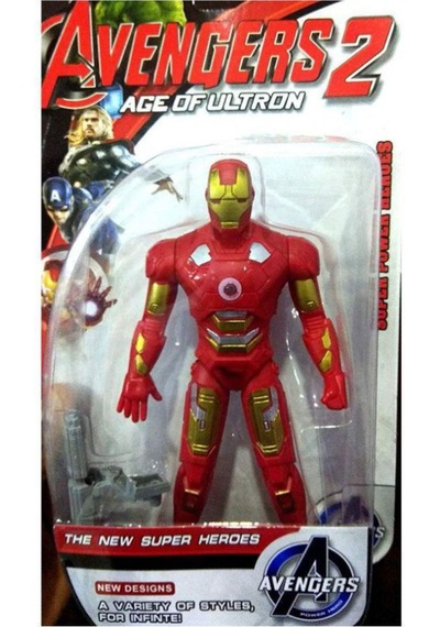 Avengers 2 İron Man Demir Adam Işıklı Oyuncak Figür 20 Cm Işıklı