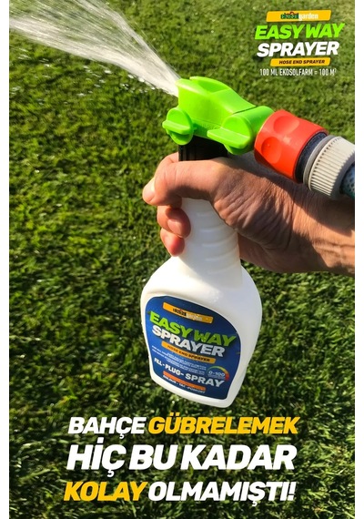 EkosolGarden Easy Way Hortum Ucu Sprayer Çim ve Bahçe Bitkileri