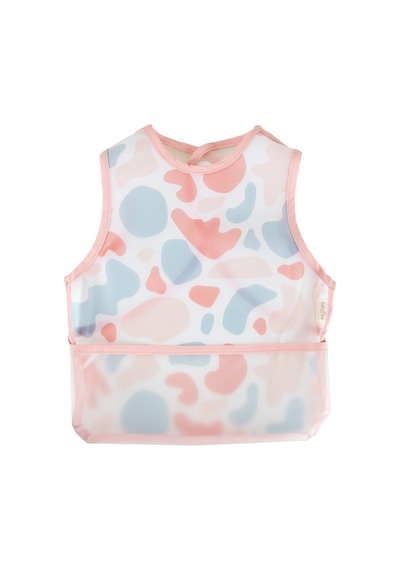 Babyjem Leke Tutmaz Giymeli Mama Önlüğü Pembe Puzzle