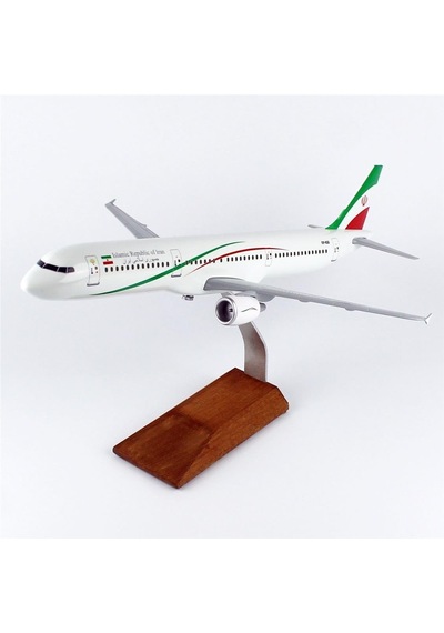 Thy049 1/100 Ölçek, Islamic Rebublic Of Iran A321-200 Yolcu Uçağı, Sergilemeye Hazır Ahşap Standlı Model-56298