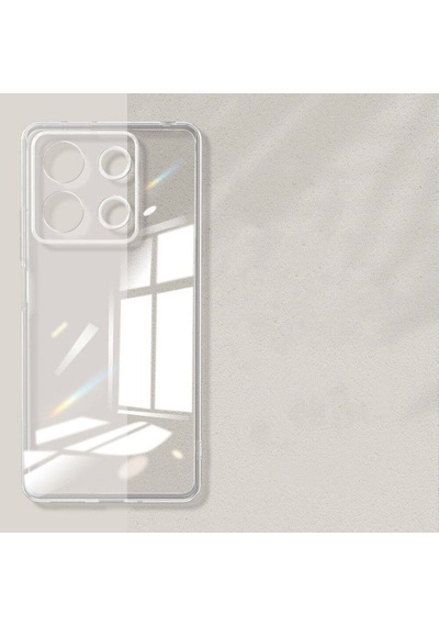 Xiaomi Redmi Note 13 4g Kılıf Süper Silikon Kapak-şeffaf Şeffaf Şeffaf