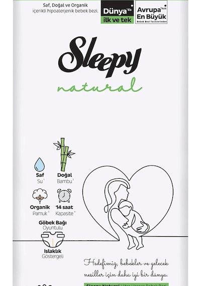 Sleepy Natural Bebek Bezi Fırsat Paketi 2 Numara 48 Adet