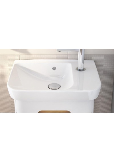 Vitra Sento 5945b003-0029 Lavabo, 50 Cm, Beyaz Çok Renkli