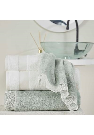Taç Elenor Pure Cotton Pamuk Aile Seti Yeşil Beyaz 000000001500218371 Yeşil