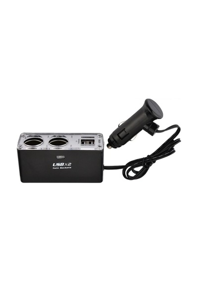 Araç Çakmaklık Çoğaltıcı 2 Li Usb Araba Çakmak Soket Çoklayıcı